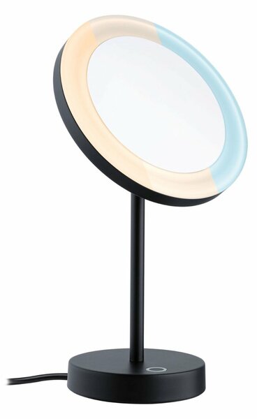 PAULMANN LED kosmetické zrcadlo Masua IP44 CCT 230V 4W černá mat stolní