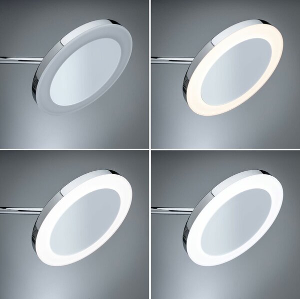 PAULMANN LED kosmetické zrcadlo Masua IP44 CCT 230V 4W chrom nástěnné