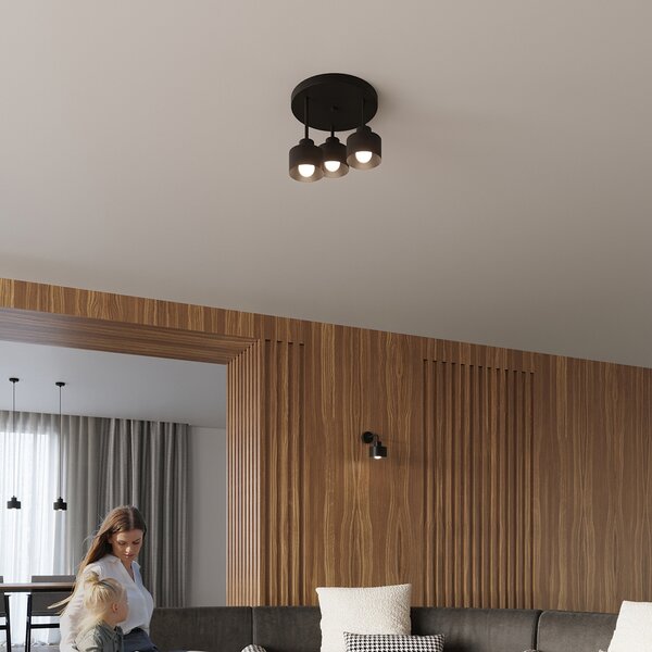 Sollux Lighting Nástěnné svítidlo SAVAR 1 černé