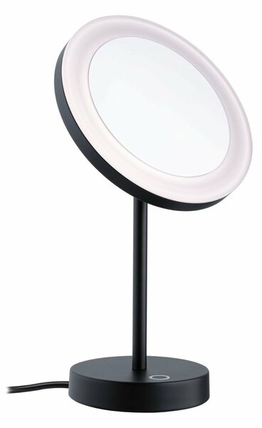 PAULMANN LED kosmetické zrcadlo Masua IP44 CCT 230V 4W černá mat stolní