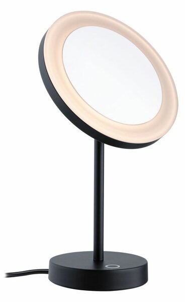 PAULMANN LED kosmetické zrcadlo Masua IP44 CCT 230V 4W černá mat stolní