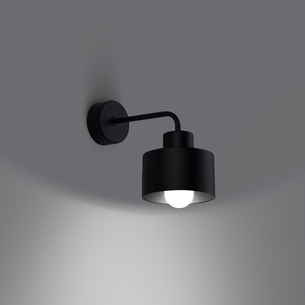 Sollux Lighting Nástěnné svítidlo SAVAR 1 černé