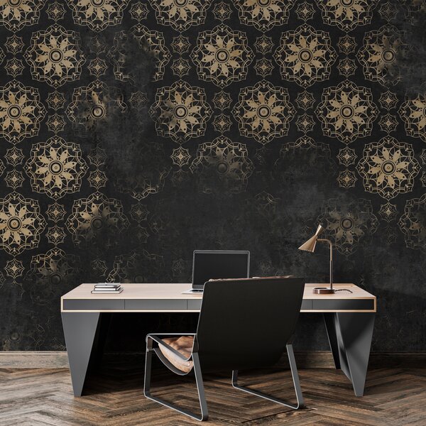 Fototapeta Složité vzory na tmavém pozadí, Designové fototapety na zeď, Populární fototapety, w02551 - Tapeko.co.cz