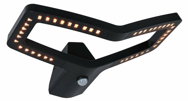 PAULMANN LED venkovní nástěnné svítidlo Smart Home Zigbee 3.0 Alara pohybové čidlo IP44 hranaté 375x270mm 3000 - 2200K 10W 230V antracit kov