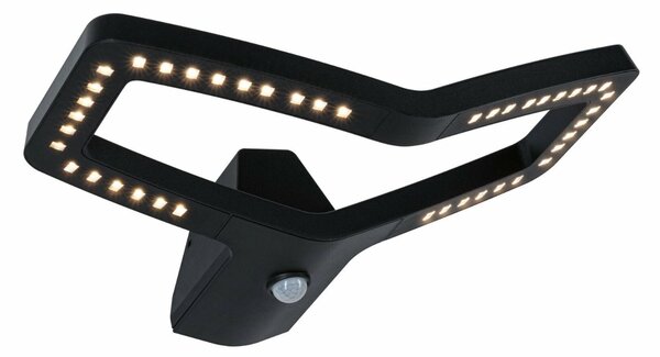 PAULMANN LED venkovní nástěnné svítidlo Smart Home Zigbee 3.0 Alara pohybové čidlo IP44 hranaté 375x270mm 3000 - 2200K 10W 230V antracit kov