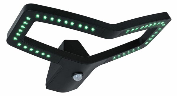 PAULMANN LED venkovní nástěnné svítidlo Smart Home Zigbee 3.0 Alara pohybové čidlo IP44 hranaté 375x270mm RGBW+ 10W 230V antracit kov
