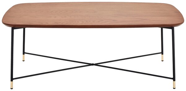 KONFERENČNÍ STOLEK, černá, barvy dubu, barvy zlata, dřevo, kov, kompozitní dřevo, 120/45/60 cm MID.YOU - Konferenční stolky, Online Only