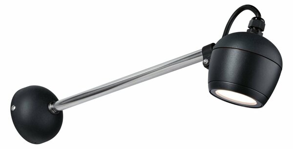 PAULMANN LED venkovní nástěnné svítidlo Smart Home Zigbee Kikolo RGBW IP65 90mm RGBW+ 6,2W 230V antracit umělá hmota/hliník 947.73