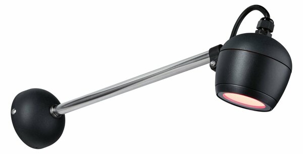 PAULMANN LED venkovní nástěnné svítidlo Smart Home Zigbee Kikolo RGBW IP65 90mm RGBW+ 6,2W 230V antracit umělá hmota/hliník 947.73