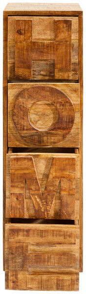 KOMODA, mangové dřevo, přírodní barvy, 32/110/35 cm Livetastic - Komody z masivu, Online Only