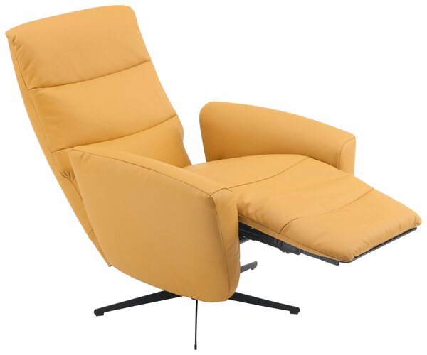 RELAXAČNÍ KŘESLO, textil, kůže, žlutá Livetastic - Online Only křesla & taburety, Online Only