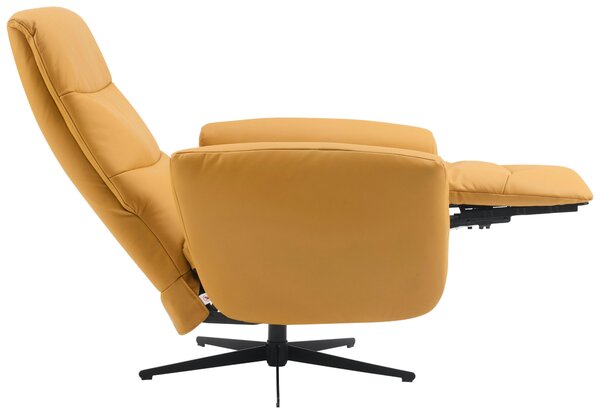 RELAXAČNÍ KŘESLO, textil, kůže, žlutá Livetastic - Online Only křesla & taburety, Online Only