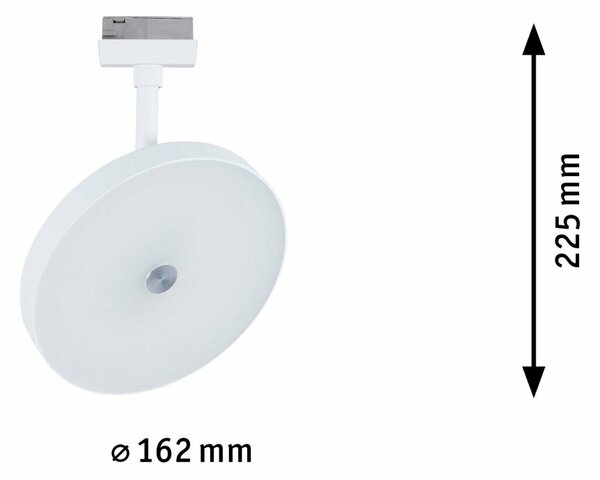 PAULMANN URail LED lištový spot 3-krokové-stmívatelné Hildor 15W 3000K stmívatelné 230V bílá