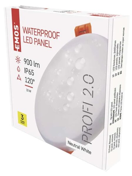 Emos lighting LED vestavné svítidlo VIXXO, kruhové, bílé, 10W neutr. b., IP65 1540111120