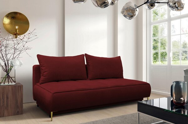 ROZKLÁDACÍ POHOVKA, textil, bordeaux MID.YOU - Rozkládací pohovky, Online Only
