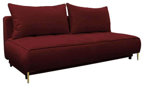 ROZKLÁDACÍ POHOVKA, textil, bordeaux MID.YOU - Rozkládací pohovky, Online Only