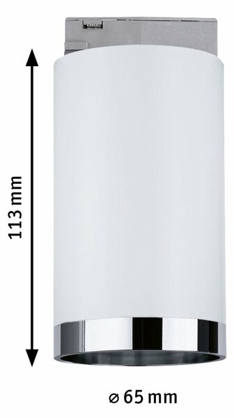 PAULMANN URail LED lištový spot Tube GU10 max. 10W 230V bílá