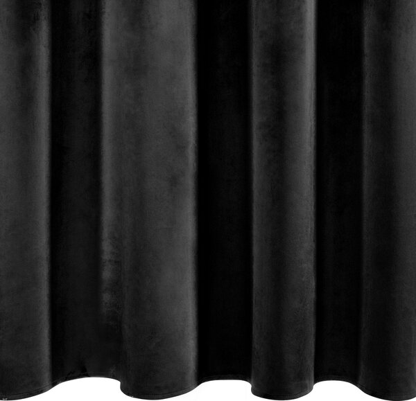 ZATEMŇOVACÍ ZÁVĚS NA KROUŽCÍCH AURA 140X250 CM ČERNÁ
