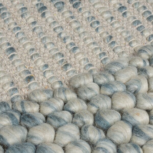 Flair Rugs, Kusový koberec Bobble Wool Blue, 120x170, modrá, ložnice
