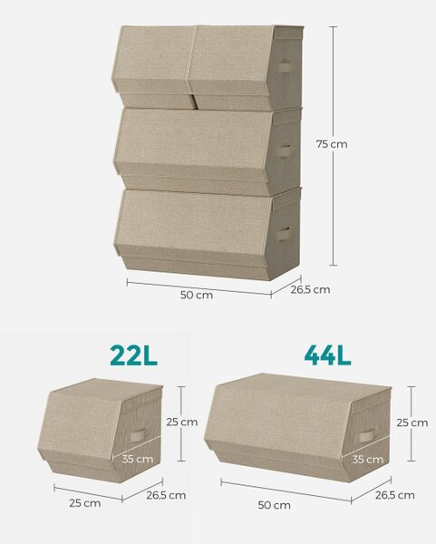 Úložné boxy RLB022Y02 4 ks
