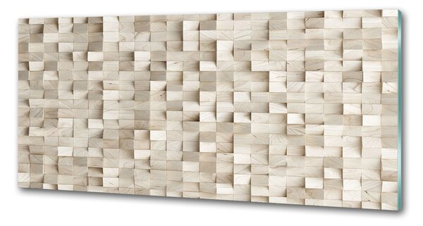 Panel do kuchyně Dřevěné kostky pksh-89246295