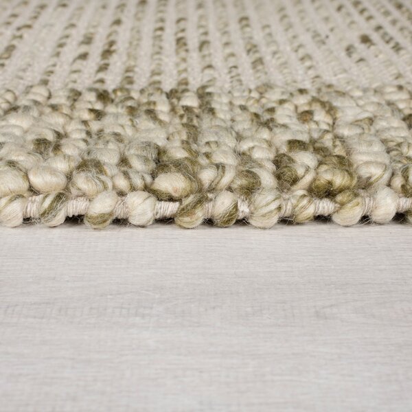 Flair Rugs, Kusový koberec Bobble Wool Green, 160x230, zelená, ložnice
