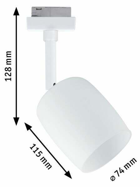 PAULMANN URail lištový spot Blossom G9 max. 10W 230V bílá