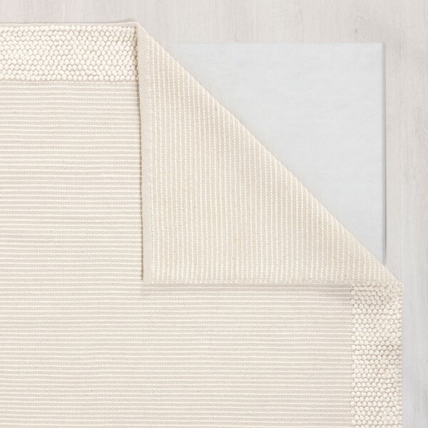 Flair Rugs, Kusový koberec Bobble Wool Ivory, 80x150, bílá, ložnice