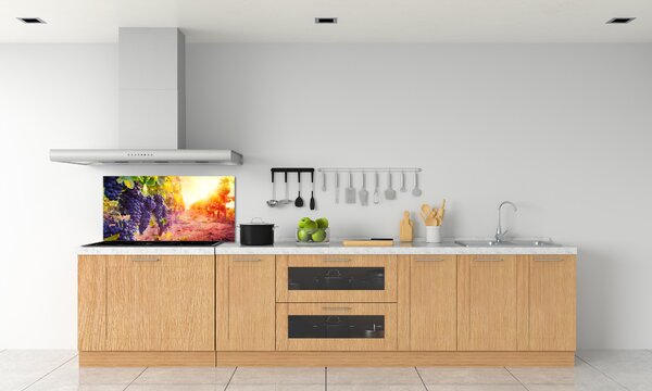 Skleněný panel do kuchynské linky Hrozny a víno pksh-89292664