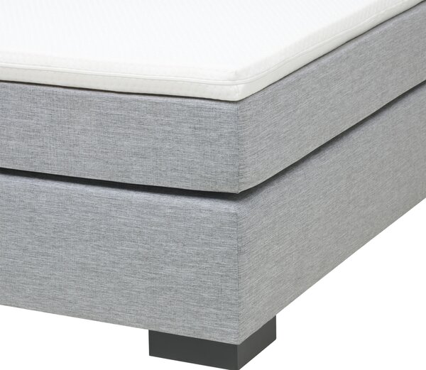 POSTEL BOXSPRING, 180/200 cm, antracitová, šedá, béžová, ecru MID.YOU - Manželské postele, Online Only