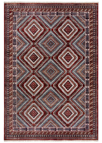Flair Rugs, Kusový koberec Cooper Babylon Traditional Red, 80x150, červená, ložnice