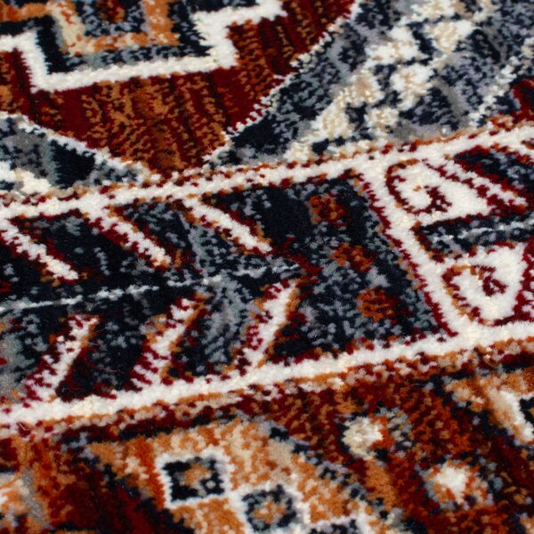 Flair Rugs, Kusový koberec Cooper Babylon Traditional Red, 80x150, červená, ložnice