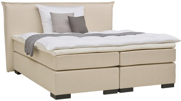 POSTEL BOXSPRING, 180/200 cm, béžová MID.YOU - Manželské postele, Online Only