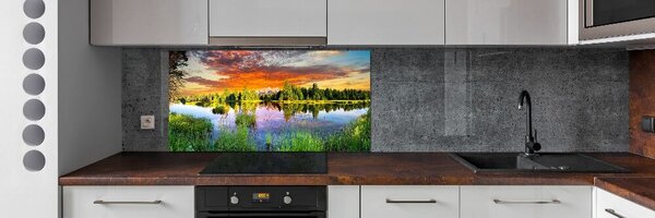 Panel do kuchyně Řeka v lese pksh-89317009
