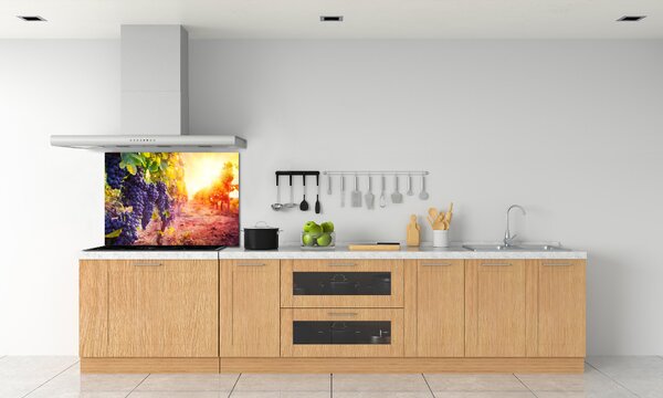 Skleněný panel do kuchynské linky Hrozny a víno pksh-89292664