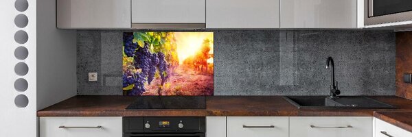 Skleněný panel do kuchynské linky Hrozny a víno pksh-89292664