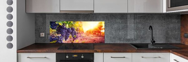 Skleněný panel do kuchynské linky Hrozny a víno pksh-89292664