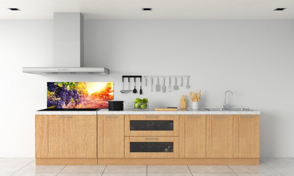 Skleněný panel do kuchynské linky Hrozny a víno pksh-89292664