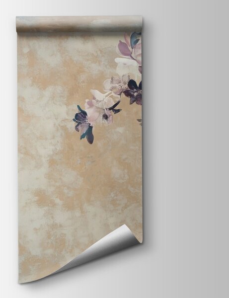Fototapeta Jemné květiny na texturovaném pozadí, Fototapety se stromy, Populární fototapety, w02686 - Tapeko.co.cz