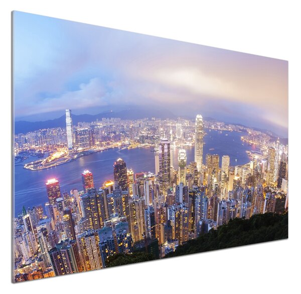 Panel do kuchyně Hongkong panorama pksh-89343951