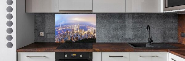 Panel do kuchyně Hongkong panorama pksh-89343951