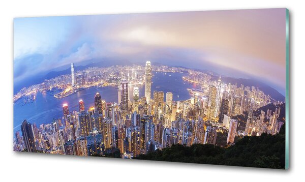 Panel do kuchyně Hongkong panorama pksh-89343951
