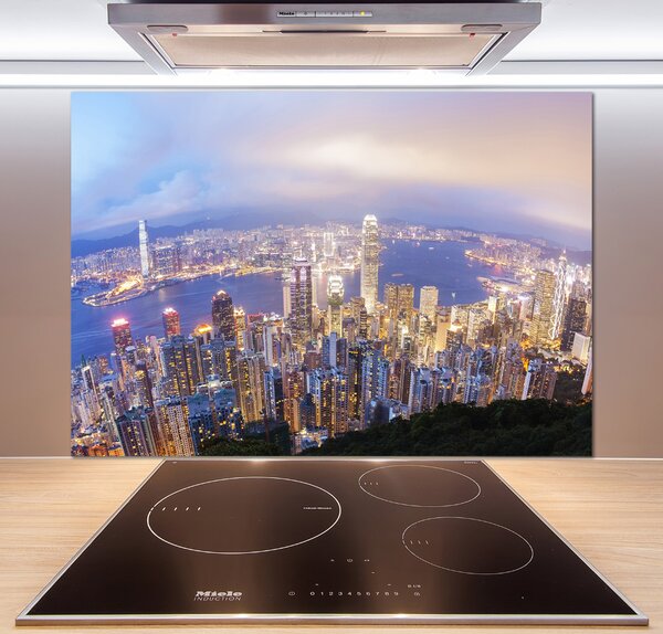 Panel do kuchyně Hongkong panorama pksh-89343951