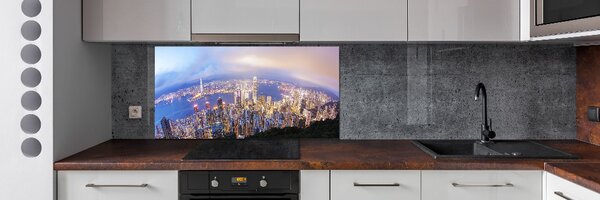 Panel do kuchyně Hongkong panorama pksh-89343951