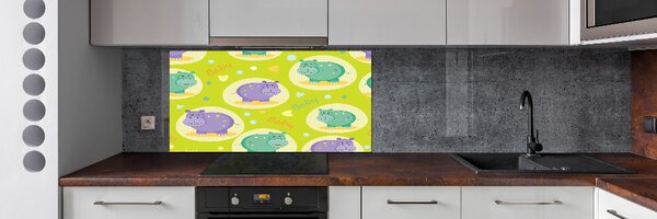 Dekorační panel sklo Hroši pksh-89402054