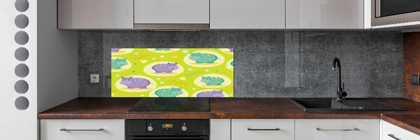 Dekorační panel sklo Hroši pksh-89402054