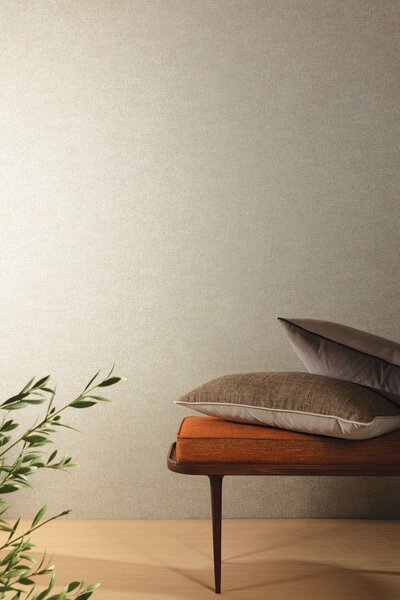 Vliesová tapeta na zeď, bílá, imitace látky, vzor rybí kost, ILA703, Aquila, The Texture Book, Khroma by Masureel