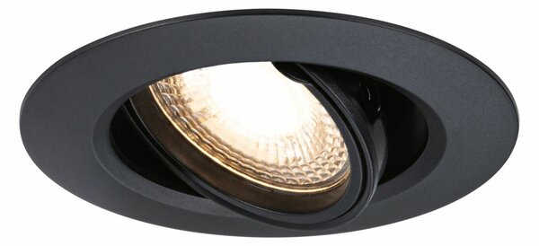 PAULMANN Vestavné svítidlo 3ks-sada výklopné kruhové 90mm 30° GU10 max. 3x10W 230V černá