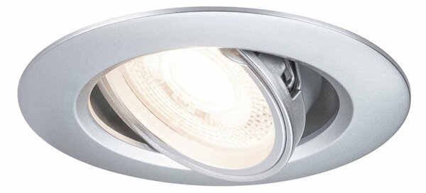 PAULMANN Vestavné svítidlo 3ks-sada výklopné kruhové 90mm 30° GU10 max. 3x10W 230V matný chrom