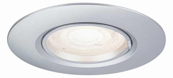 PAULMANN Vestavné svítidlo 3ks-sada nevýklopné kruhové 90mm GU10 max. 3x10W 230V matný chrom